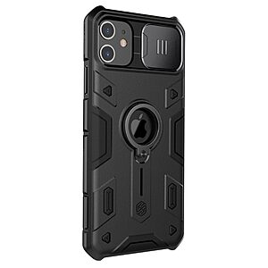 Θήκη iPhone 11 NiLLkin Camshield Armor Series Πλάτη με προστασία για την κάμερα, Kickstand και Βάση στήριξης από σκλήρό Premium TPU μαύρο - Image 3