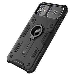 Θήκη iPhone 11 NiLLkin Camshield Armor Series Πλάτη με προστασία για την κάμερα, Kickstand και Βάση στήριξης από σκλήρό Premium TPU μαύρο - Image 4