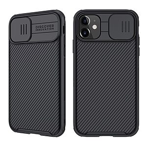 Θήκη iPhone 11 NiLLkin Camshield Pro Series Πλάτη με προστασία για την κάμερα από σκλήρό Premium TPU μαύρο