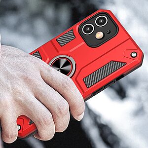 Θήκη iPhone 11 Mad Mask Armor Guard με Kickstand και Βάση στήριξης από σκλήρό Premium TPU μαύρο - Image 2