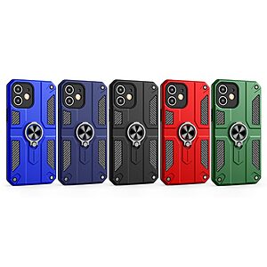 Θήκη iPhone 11 Mad Mask Armor Guard με Kickstand και Βάση στήριξης από σκλήρό Premium TPU μαύρο - Image 5