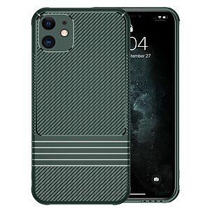 Θήκη iPhone 11 LEEU DESIGN Leeu Design Series SockProof πλάτη από σκληρό Premium TPU πράσινο