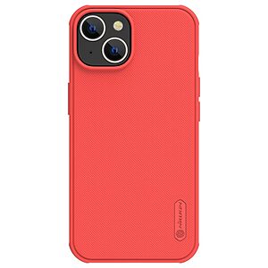 Θήκη iPhone 14 Plus NiLLkin Super Frosted Shield Pro Series Πλάτη από Premium σκληρό TPU κόκκινο