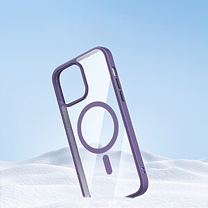 Θήκη iPhone 14 Plus Mad Mask Silicone Sockproof Frame συμβατό με Magsafe φορτιστή Transparent Πλάτη TPU μαύρο - Image 3