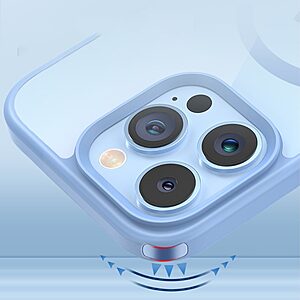 Θήκη iPhone 14 Plus Mad Mask Silicone Sockproof Frame συμβατό με Magsafe φορτιστή Transparent Πλάτη TPU μαύρο - Image 4