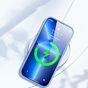 Θήκη iPhone 14 Plus Mad Mask Silicone Sockproof Frame συμβατό με Magsafe φορτιστή Transparent Πλάτη TPU μαύρο - Image 5