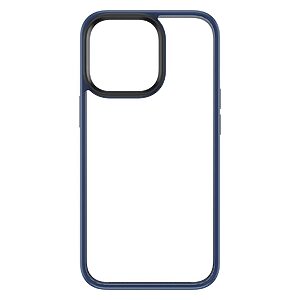 Θήκη iPhone 14 Plus ROCK Transparent Thin Frame Πλάτη από Premium TPU πλάτη μπλε