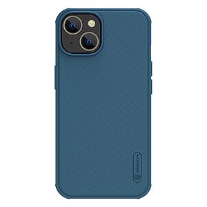 Θήκη iPhone 14 Plus NiLLkin Super Frosted Shield Pro Magnetic Series Πλάτη από Premium σκληρό TPU μπλε