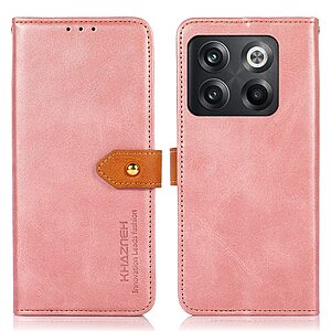 Θήκη OnePlus 10T 5G KHAZNEH Leather Wallet Golden Clasp με βάση στήριξης
