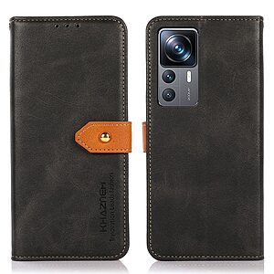 Θήκη Xiaomi 12T / 12T Pro KHAZNEH Leather Wallet Golden Clasp με βάση στήριξης
