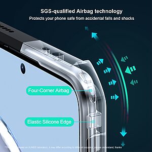 Θήκη Xiaomi 12T 5G XUNDD Hybrid Sockproof Transparent πλάτη από αντικραδασμικό TPU μαύρο - Image 3