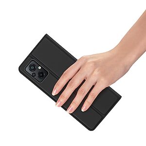 Θήκη Xiaomi Poco M5 DUX DUCIS Skin Pro Series με βάση στήριξης, υποδοχή καρτών και μαγνητικό κούμπωμα Flip Wallet από συνθετικό δέρμα και TPU μαύρο - Image 5