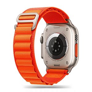 Λουρί Tech-Protect Nylon για Apple Watch 4/ 5/ 6/ 7/8/SE/ULTRA (42/44/45/49 mm) πορτοκαλί