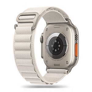 Λουρί Tech-Protect Nylon για Apple Watch 4/ 5/ 6/ 7/8/SE/ULTRA (42/44/45/49 mm) μπεζ κρεμ