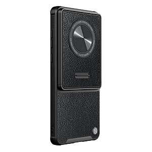 Θήκη Huawei Mate 50 Pro NiLLkin Leitz S Series Πλάτη με δερμάτινη προστασία για την κάμερα από σκλήρό Premium TPU μαύρο - Image 3