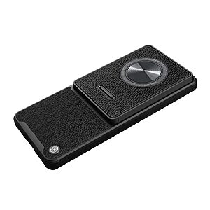 Θήκη Huawei Mate 50 Pro NiLLkin Leitz S Series Πλάτη με δερμάτινη προστασία για την κάμερα από σκλήρό Premium TPU μαύρο - Image 4