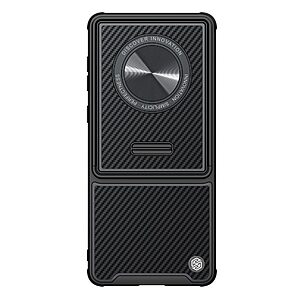 Θήκη Huawei Mate 50 Pro NiLLkin Synthetic Fiber S Series Πλάτη με προστασία για την κάμερα από σκλήρό Premium TPU μαύρο - Image 2