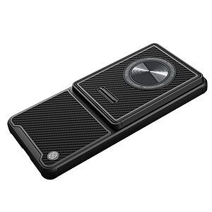 Θήκη Huawei Mate 50 Pro NiLLkin Synthetic Fiber S Series Πλάτη με προστασία για την κάμερα από σκλήρό Premium TPU μαύρο - Image 4
