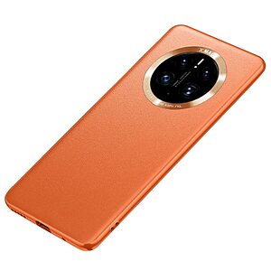 Θήκη Huawei Mate 50 Pro Mad Mask  Metal Lens Ultra Thin Matte Premium Πλάτη TPU πορτοκαλί