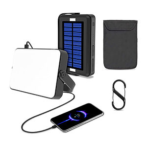 Yeematop Power Bank και ισχυρός φακός με ηλιακή φόρτιση Solar Power 20000mAh