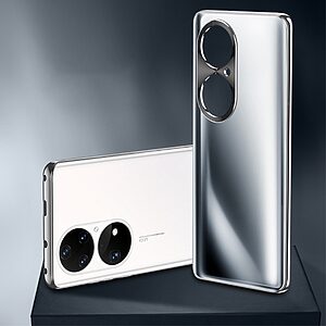 Θήκη Huawei P50 Pro Mad Mask από Premium κεραμικό γυαλί Ultra Thin Matte με προστασία κάμερας Raised lip Πλάτη TPU ασημί - Image 3