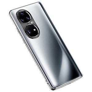 Θήκη Huawei P50 Pro Mad Mask από Premium κεραμικό γυαλί Ultra Thin Matte με προστασία κάμερας Raised lip Πλάτη TPU ασημί