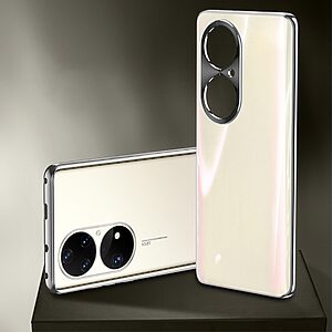 Θήκη Huawei P50 Pro Mad Mask από Premium κεραμικό γυαλί Ultra Thin Matte με προστασία κάμερας Raised lip Πλάτη TPU ροζ χρυσό - Image 3