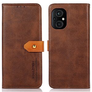 Θήκη Xiaomi Poco M4 5G KHAZNEH Leather Wallet Golden Clasp με βάση στήριξης