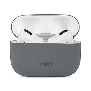 Θήκη σιλικόνης Holdit® για Apple AirPods Pro 1 / 2 Space Gray (Βαθύ-γκρι )