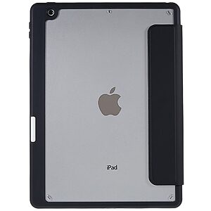 Θήκη Tri-Fold Flip Cover για iPad (2019/2020/2021) 10.2" TPU με ειδική θέση για πενάκι και ενισχυμένη αποσπώμενη πλάτη σε χρώμα μαύρο - Image 4