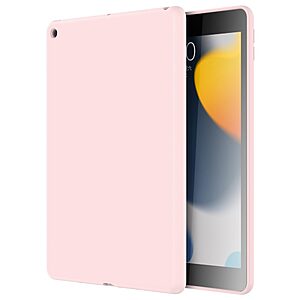 Θήκη MUTURAL Liquid Series Back Cover για iPad (2019/2020) 10.2" πλάτη με ενισχυμένη σιλικόνη για προστασία στα χτυπήματα και τις πτώσεις σε χρώμα ροζ