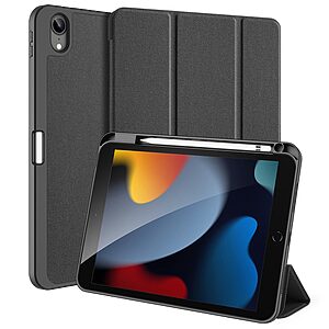 Θήκη Dux Ducis Domo Series Tri-Fold Flip Cover για iPad (2022) 10.9" με ειδική θέση για πενάκι και ενισχυμένη εσωτερική πλάτη σε χρώμα μαύρο