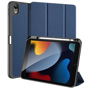 Θήκη Dux Ducis Domo Series Tri-Fold Flip Cover για iPad (2022) 10.9" με ειδική θέση για πενάκι και ενισχυμένη εσωτερική πλάτη σε χρώμα μπλε