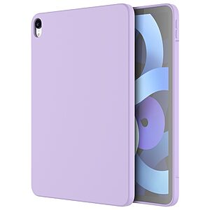 Θήκη MUTURAL Liquid Series Back Cover για iPad Air (2020/2022) 10.9" πλάτη με ενισχυμένη σιλικόνη για προστασία στα χτυπήματα και τις πτώσεις σε χρώμα μωβ