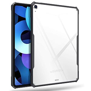 Θήκη XUNDD back cover για iPad Air (2020/2022) 10.9" TPU με ενισχυμένες γωνίες και διάφανη πλάτη σε χρώμα μαύρο