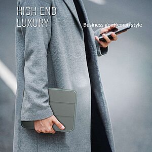 Θήκη Tri-Fold Flip Cover για iPad mini 8.3" (2021/24) με αποσπώμενο πορτάκι από TPU και διπλά ενισχυμένη εσωτερική πλάτη σε χρώμα γκρι / γαλάζιο - Image 5