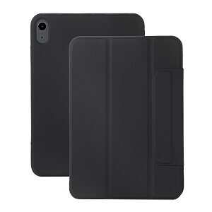 Θήκη Tri-Fold Flip Cover για iPad mini (2021) 8.3" από TPU πλάτη και ενισχυμένο κούμπωμα σε μαύρο
