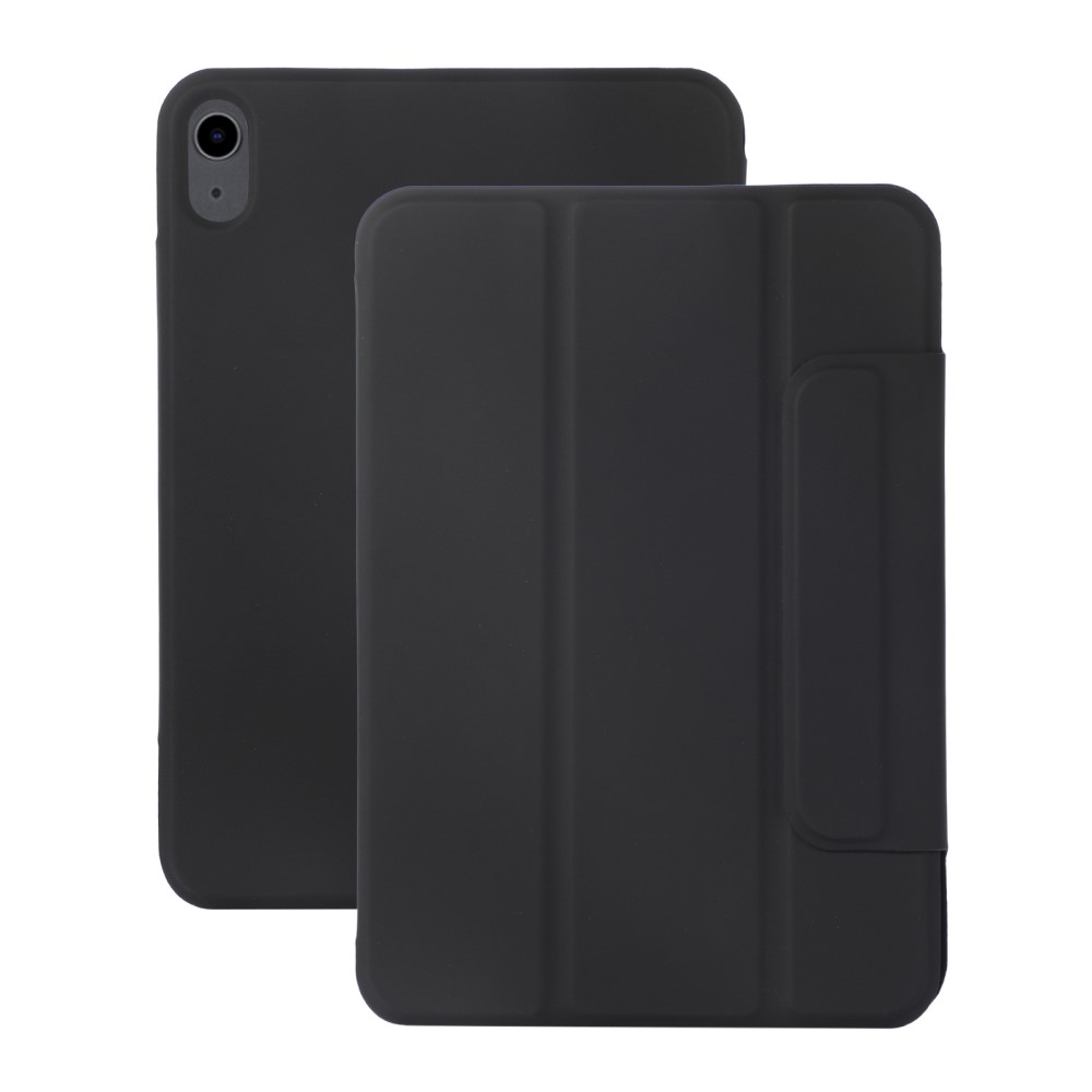 Θήκη Tri-Fold Flip Cover για iPad mini (2021) 8.3" από TPU πλάτη και ενισχυμένο κούμπωμα σε μαύρο Θήκη Tri-Fold Flip Cover για iPad mini (2021) 8.3" από TPU πλάτη και ενισχυμένο κούμπωμα σε μαύρο