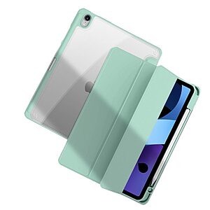 Θήκη MUTURAL Tri-Fold Flip Cover για iPad mini (2021) 8.3" με ειδική θέση για πενάκι και ενισχυμένη TPU πλάτη σε χρώμα πράσινο