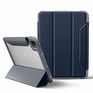 Θήκη MUTURAL Yagao Series Tri-Fold Flip Cover για iPad Pro (2018/2020/2021/2022) 12.9" με ειδική θέση για πενάκι και ενισχυμένο κούμπωμα σε χρώμα μπλε