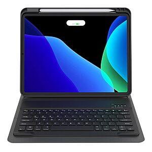 Θήκη BASEUS με αποσπώμενο πληκτρολόγιο Flip Cover για iPad Pro (2018/2020/2021) 11" από TPU και προστατευτικό κάλυμα κάμερας σε χρώμα μαύρο - Image 2