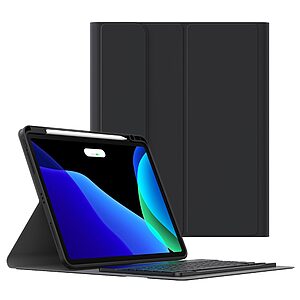 Θήκη BASEUS με αποσπώμενο πληκτρολόγιο Flip Cover για iPad Pro (2018/2020/2021) 11" από TPU και προστατευτικό κάλυμα κάμερας σε χρώμα μαύρο