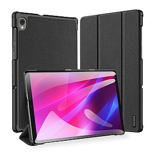 Θήκη Dux Ducis Domo Series Tri-Fold Flip Cover για Lenovo Tab K10 10.3" από TPU με ενισχυμένη εσωτερική πλάτη σε χρώμα μαύρο - Image 2