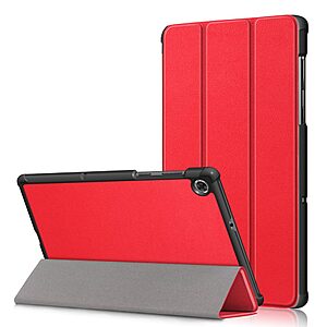 Θήκη Tri-Fold Flip Cover για Lenovo Tab M10 FHD Plus (2nd Gen) 10.3" TPU με ενισχυμένες γωνίες σε χρώμα κόκκινο