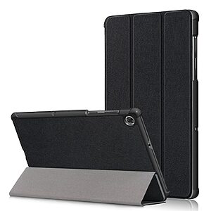 Θήκη Tri-Fold Flip Cover για Lenovo Tab M10 FHD Plus (2nd Gen) 10.3" TPU με ενισχυμένες γωνίες σε χρώμα μαύρο