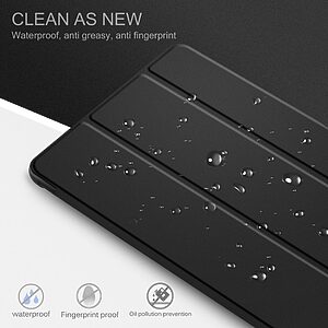 Θήκη Tri-Fold Flip Cover για Lenovo Tab M10 HD (2nd Gen) 10.1" από Πλαστικό με ενισχυμένες γωνίες σε χρώμα μαύρο - Image 3