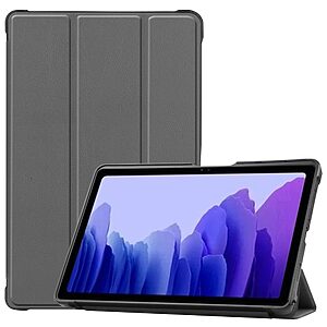 Θήκη Tri-Fold Flip Cover για Galaxy Tab A7 (2020) 10.4" TPU με διπλά ενισχυμένες γωνίες σε χρώμα γκρι
