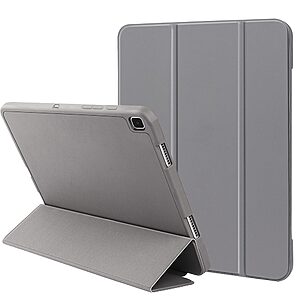 Θήκη Tri-Fold Flip Cover για Galaxy Tab A7 (2020) 10.4" TPU με ειδική θέση για πενάκι και ενισχυμένες γωνίες σε χρώμα γκρι
