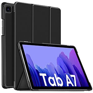 Θήκη Tri-Fold Flip Cover για Galaxy Tab A7 (2020) 10.4" από TPU με ενισχυμένες γωνίες σε χρώμα μαύρο