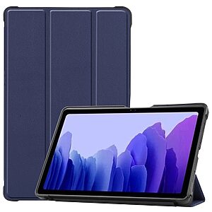 Θήκη Tri-Fold Flip Cover για Galaxy Tab A7 (2020) 10.4" TPU με διπλά ενισχυμένες γωνίες σε χρώμα μπλε σκούρο